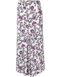 Isabel Marant - High-waisted Floral-print Skirt - Lyst