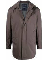 Herno - Hooded Zip-Up Raincoat - Lyst