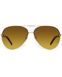 MCM - Rimless Pilot-Frame Sunglasses - Lyst