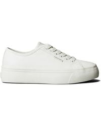 Calvin Klein - Lace-Up Platform Sneakers - Lyst