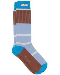 Marni - Cotton Socks With Logo Label - Lyst
