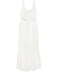 Liu Jo - Long Linen-Blend Dress - Lyst
