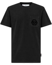 Philipp Plein - Round-Neck T-Shirt Hexagon-Pocket - Lyst