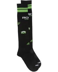 Martine Rose - Sheer Logo-Intarsia Socks - Lyst