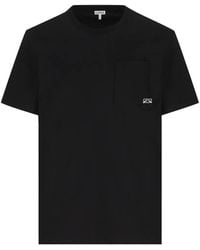 Loewe - Anagram-Embroidered Pocket T-Shirt - Lyst