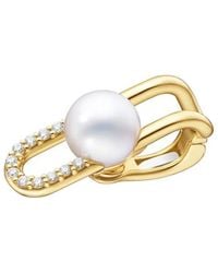 Tasaki - 18Kt Collection Line Fine Link Pearl Single Ear Cuff - Lyst