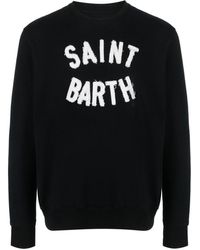 Mc2 Saint Barth - Logo-embroidered Crew-neck Jumper - Lyst