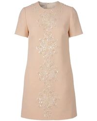 Valentino Garavani - Sequin-Embellished Floral-Appliqué Dress - Lyst