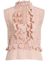 Alberta Ferretti - Ruffled Top - Lyst