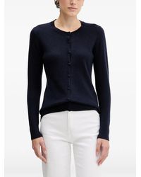 Sisley - Button-Up Knit Cardigan - Lyst