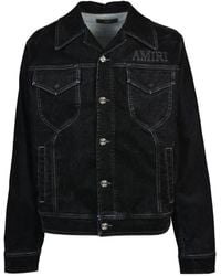 Amiri - Logo-Patch Denim Jacket - Lyst