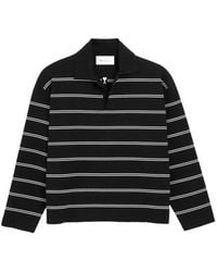 Ami Paris - Cotton Ami Patch Striped Polo - Lyst