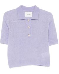Lisa Yang - Masy Buttoned Polo Top - Lyst