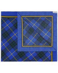 Burberry - Checked Cotton Scarf - Lyst