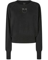 Pinko - Trui Met Ronde Hals En Logo - Lyst
