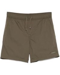 Herno - Short De Bain À Patch Logo - Lyst
