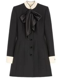 Valentino Garavani - Crepe Couture Short Dress - Lyst