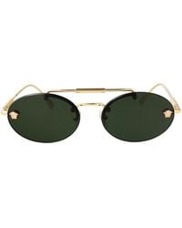 Versace - Medusa Oval-Frame Sunglasses - Lyst