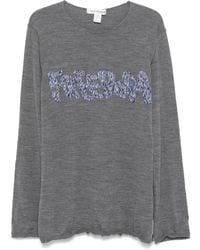 Comme des Garçons - Freedom-Embroidered Sweater - Lyst