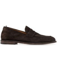Officine Creative - Opera Suede Penny Loafers - Lyst