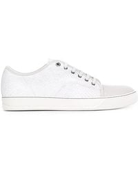 Lanvin - - Contrast Toe Cap Sneakers - Men - Python Skin/rubber - 9 - Lyst