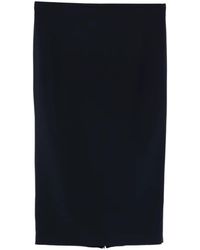 Marina Rinaldi - Zipped Slit Pencil Skirt - Lyst