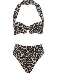 Balmain - Leopard-Print Bikini - Lyst