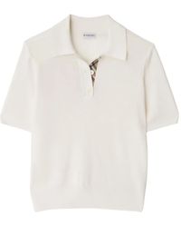 Burberry - Polo de lana - Lyst