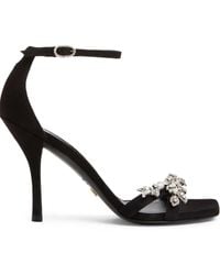 Stuart Weitzman - 100Mm Nudist Vow Crystal-Embellished Sandals - Lyst