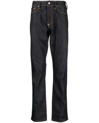 Evisu - Low-rise Slim-cut Jeans - Lyst