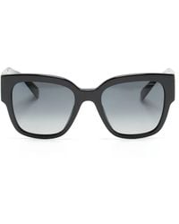 Versace - Logo-Plaque Oversize-Frame Sunglasses - Lyst