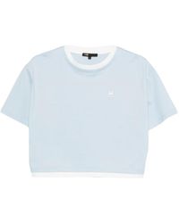 Maje - Logo-Embroidered T-Shirt - Lyst