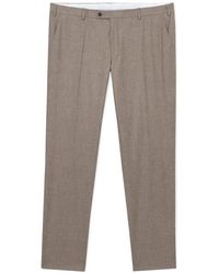 Brooks Brothers - Pressed-Crease Tapered Trousers - Lyst