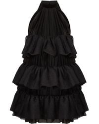 Nina Ricci - Gelaagde Mini-Jurk Met Halternek - Lyst