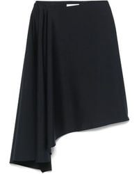 McQueen - Asymmetric Midi Skirt - Lyst