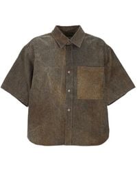 Agolde - Pocket Short-Sleeve Shirt - Lyst