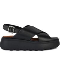 Geox - Sandali Platform Con Design A Incrocio - Lyst