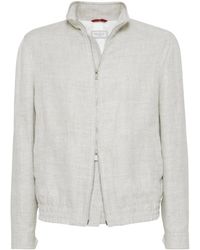 Brunello Cucinelli - ジップアップ ボンバージャケット - Lyst