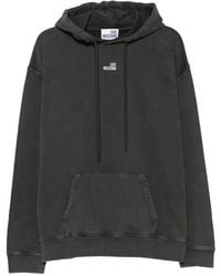 Love Moschino - Logo-Print Cotton Hoodie - Lyst