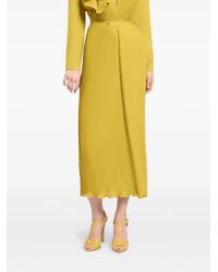 Elie Saab - Pleated Chiffon Skirt - Lyst