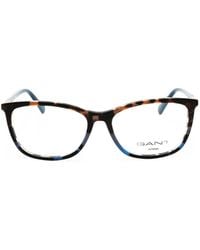 GANT - Tortoiseshell-Effect Rectangle-Frame Glasses - Lyst
