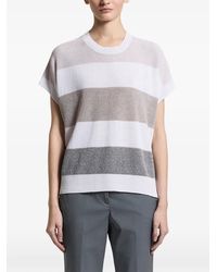 Peserico - Pull Rayé - Lyst