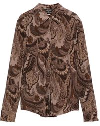 Ralph Lauren - Blouse Met Paisley-Print - Lyst