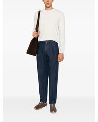 Berwich - Pleated Turned-Up Trousers - Lyst