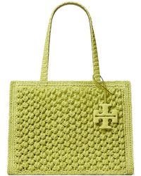 Tory Burch - Small Ella Hand-Crocheted Popcorn Tote - Lyst