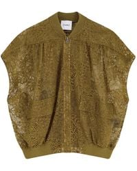 Nude - Sleeveless Zip-Up Bomber Jacket - Lyst