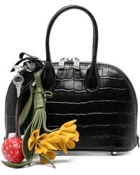 Self-Portrait - Embossed Leather Mini Bag - Lyst