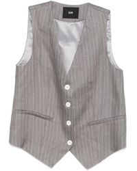 ELEH - Pinstripe Button Waistcoat - Lyst