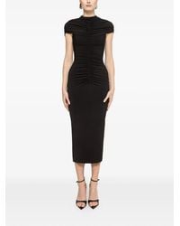 Nissa - Ruched Midi Dress - Lyst