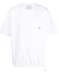 WOOYOUNGMI - T-shirt con placca logo - Lyst